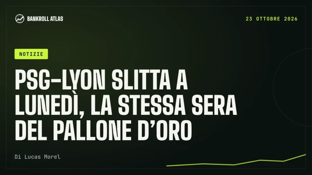 PSG-Lyon slitta a lunedì, la stessa sera del Pallone d’Oro