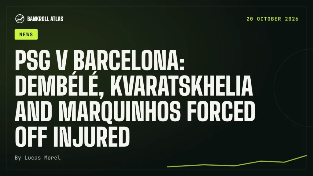 PSG v Barcelona: Dembélé, Kvaratskhelia and Marquinhos forced off injured