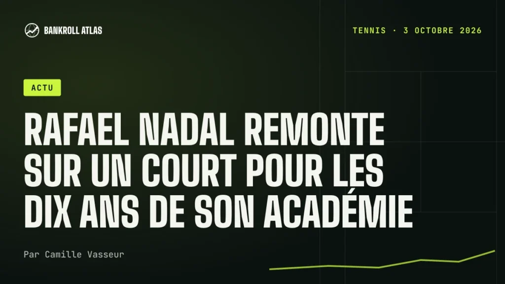 Rafael Nadal remonte sur un court pour les dix ans de son académie