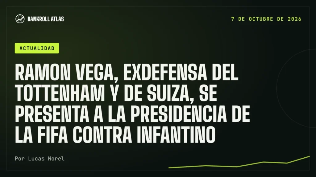 Ramon Vega, exdefensa del Tottenham y de Suiza, se presenta a la presidencia de la FIFA contra Infantino