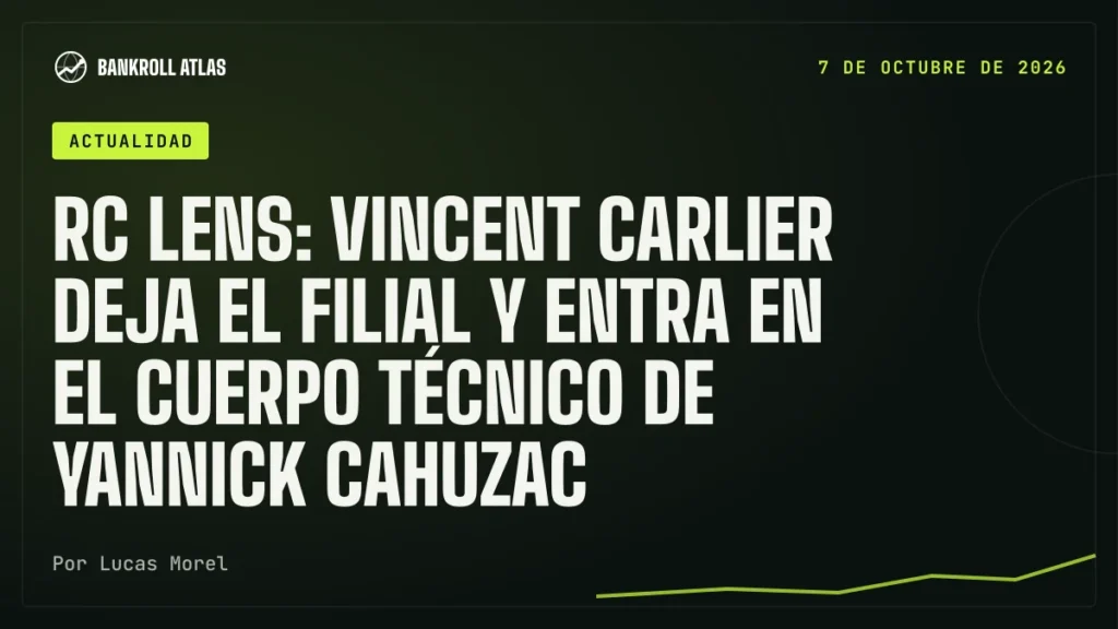RC Lens: Vincent Carlier deja el filial y entra en el cuerpo técnico de Yannick Cahuzac
