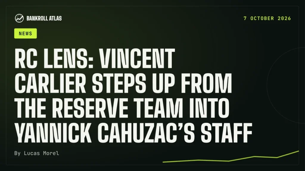 RC Lens: Vincent Carlier steps up from the reserve team into Yannick Cahuzac’s staff