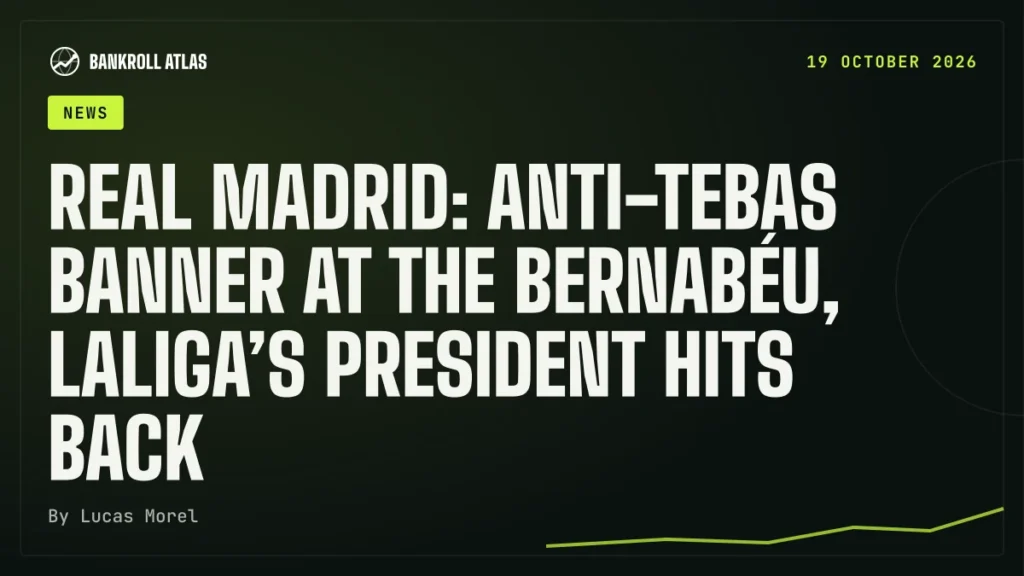 Real Madrid: anti-Tebas banner at the Bernabéu, LaLiga’s president hits back