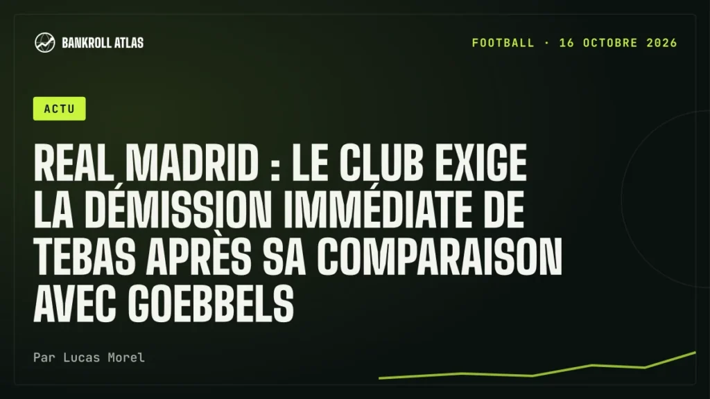 Real Madrid : le club exige la démission immédiate de Tebas après sa comparaison avec Goebbels