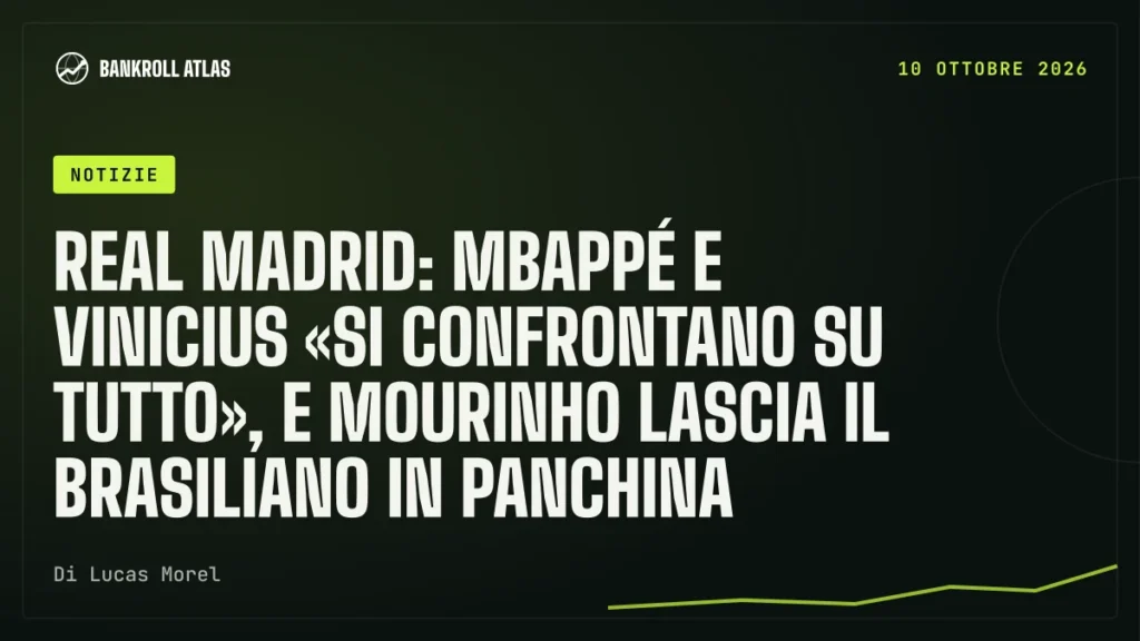 Real Madrid: Mbappé e Vinicius «si confrontano su tutto», e Mourinho lascia il brasiliano in panchina