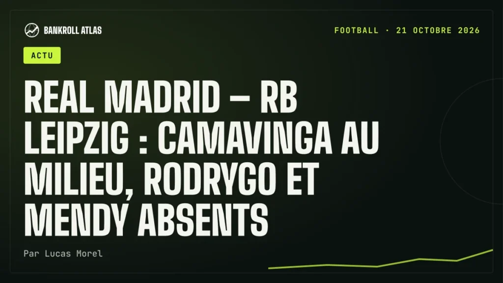 Real Madrid – RB Leipzig : Camavinga au milieu, Rodrygo et Mendy absents