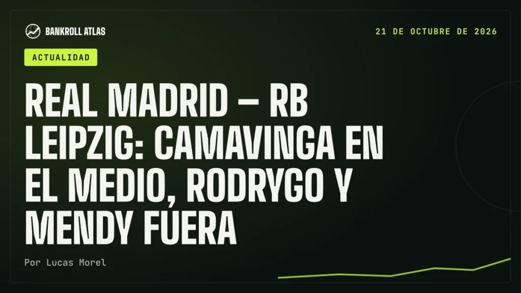Real Madrid – RB Leipzig: Camavinga en el medio, Rodrygo y Mendy fuera