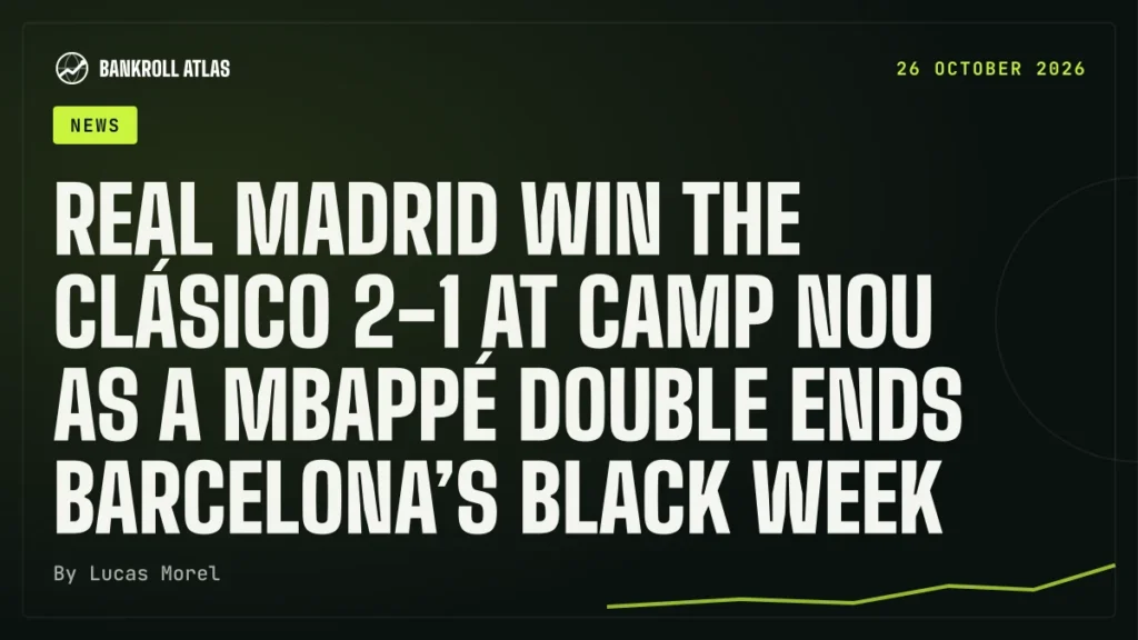 Real Madrid win the Clásico 2-1 at Camp Nou as a Mbappé double ends Barcelona’s black week