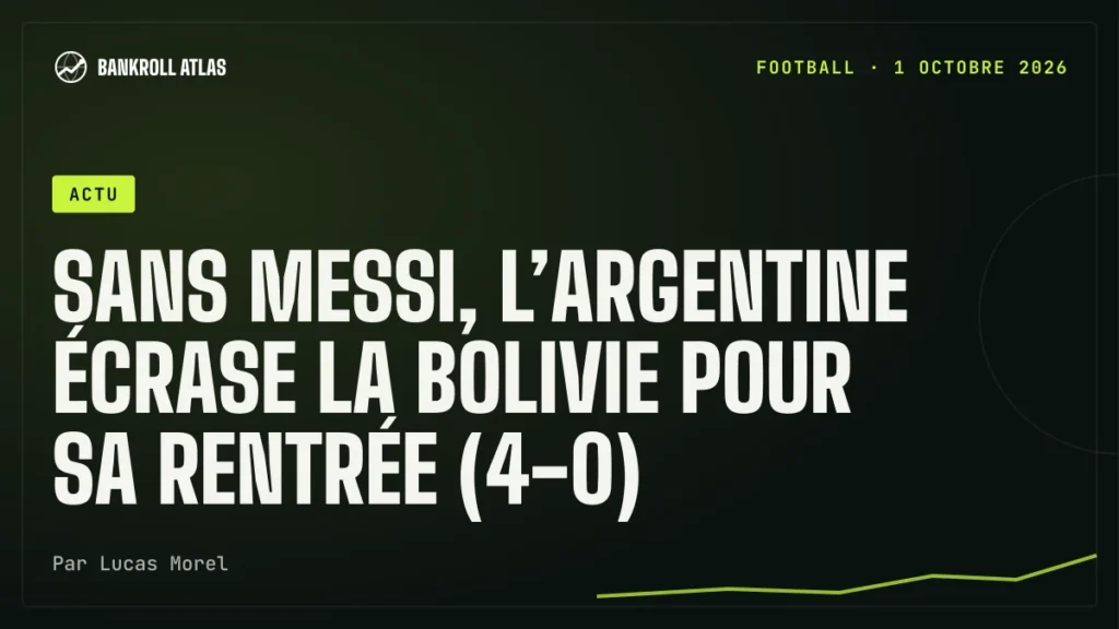 Sans Messi, l’Argentine écrase la Bolivie pour sa rentrée (4-0)