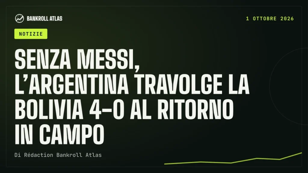 Senza Messi, l’Argentina travolge la Bolivia 4-0 al ritorno in campo