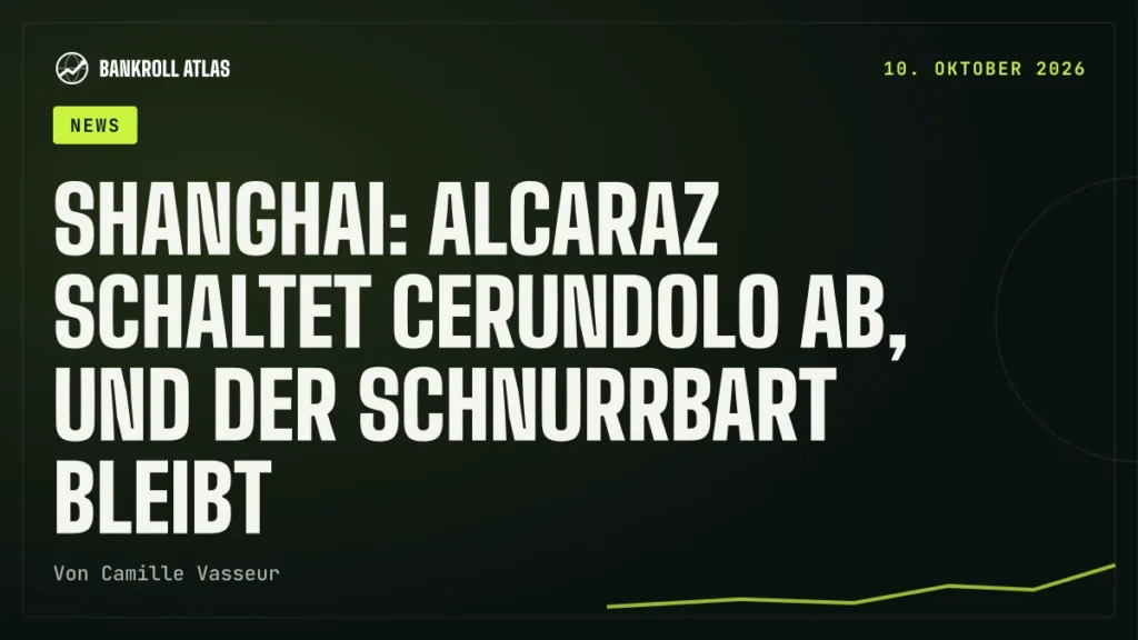 Shanghai: Alcaraz schaltet Cerundolo ab, und der Schnurrbart bleibt