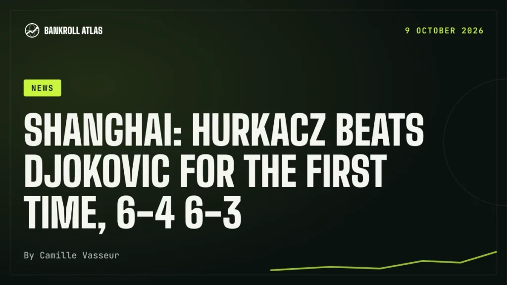 Shanghai: Hurkacz beats Djokovic for the first time, 6-4 6-3