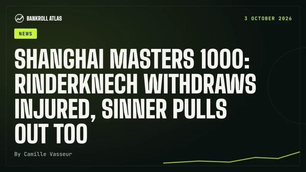 Shanghai Masters 1000: Rinderknech withdraws injured, Sinner pulls out too
