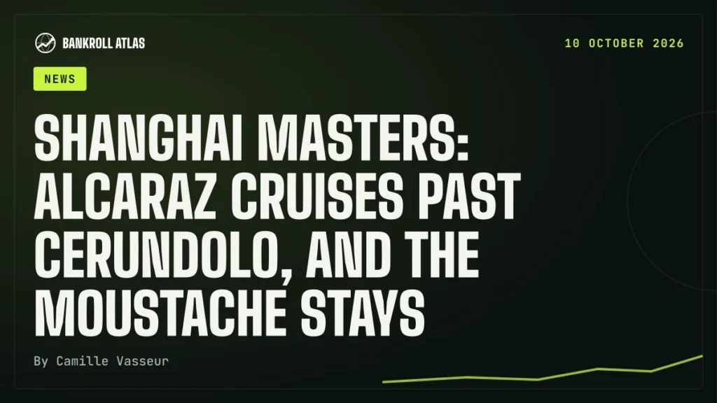 Shanghai Masters: Alcaraz cruises past Cerundolo, and the moustache stays