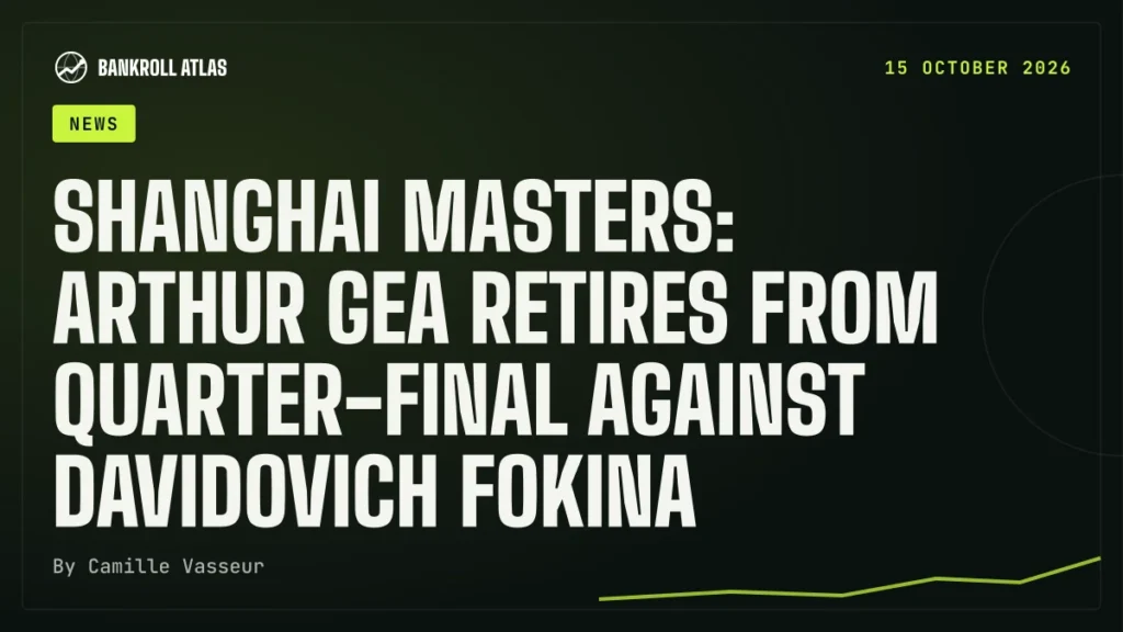 Shanghai Masters: Arthur Gea retires from quarter-final against Davidovich Fokina