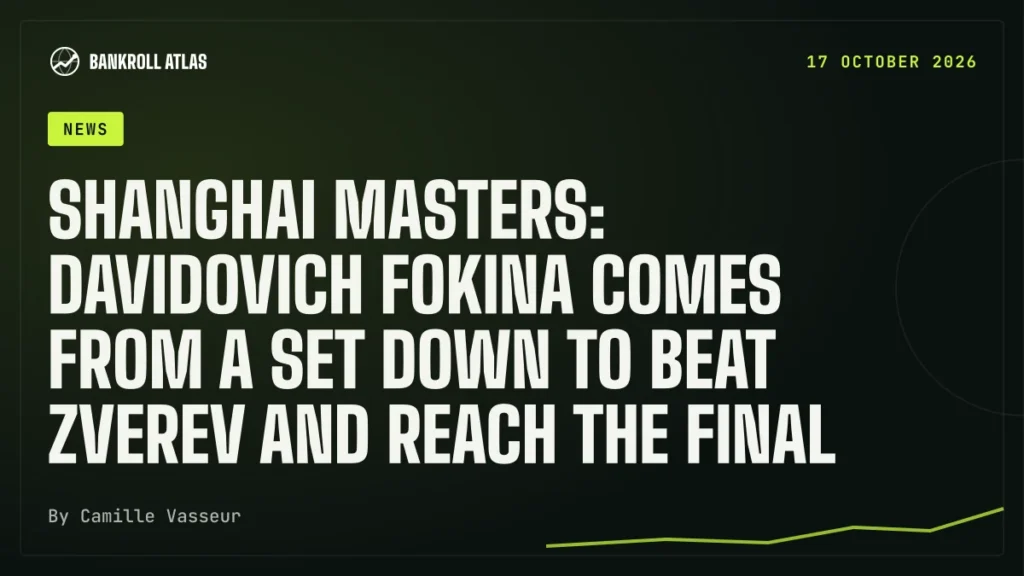 Shanghai Masters: Davidovich Fokina comes from a set down to beat Zverev and reach the final