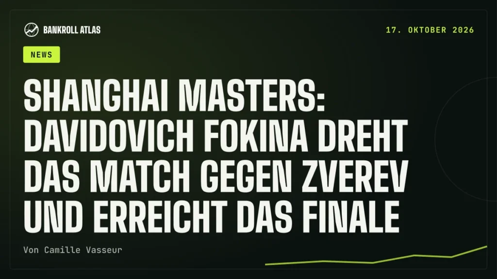 Shanghai Masters: Davidovich Fokina dreht das Match gegen Zverev und erreicht das Finale