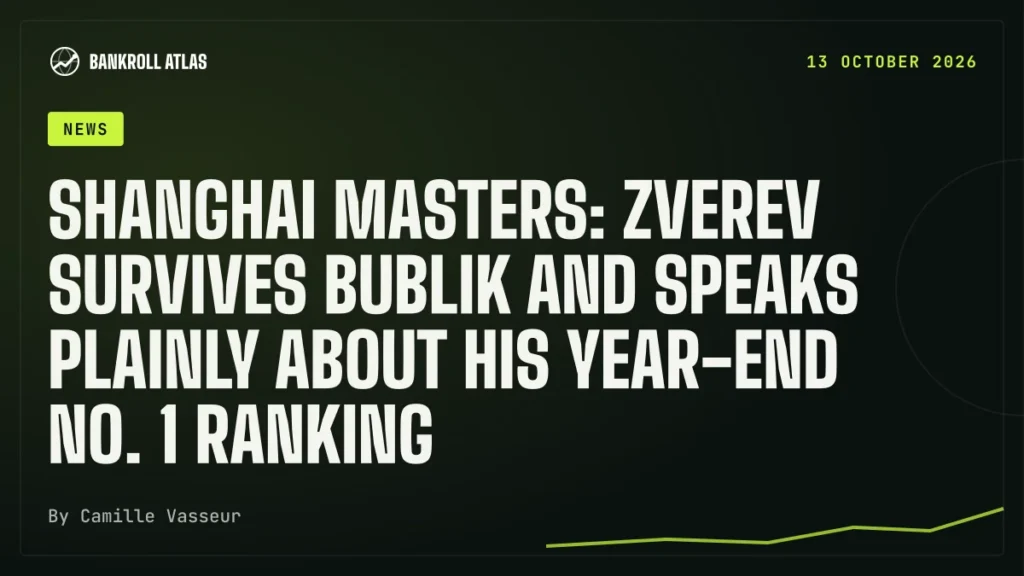 Shanghai Masters: Zverev survives Bublik and speaks plainly about his year-end No. 1 ranking