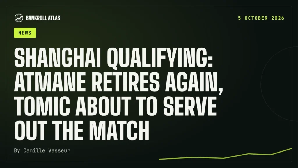 Shanghai qualifying: Atmane retires again, Tomic about to serve out the match