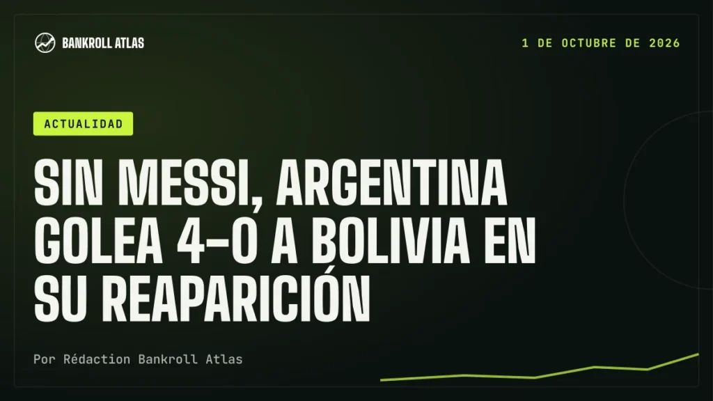 Sin Messi, Argentina golea 4-0 a Bolivia en su reaparición