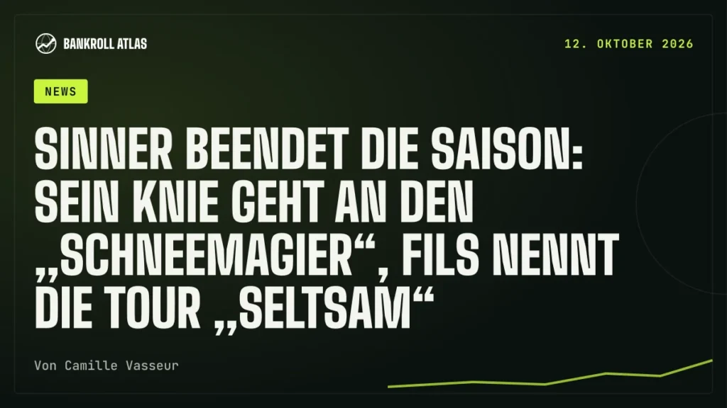 Sinner beendet die Saison: sein Knie geht an den „Schneemagier“, Fils nennt die Tour „seltsam“