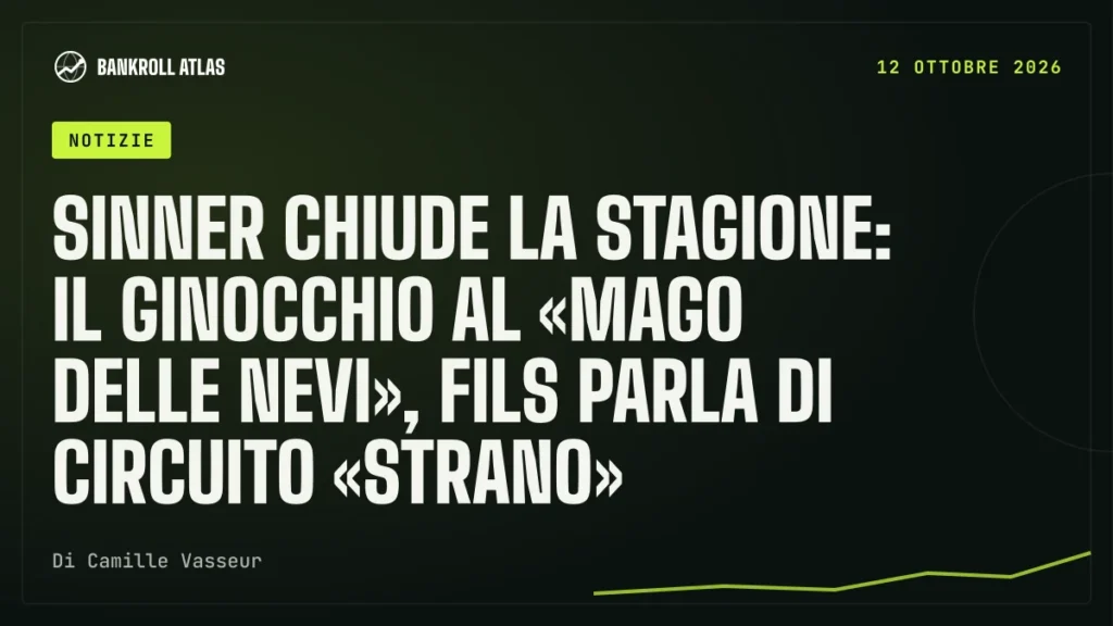 Sinner chiude la stagione: il ginocchio al «mago delle nevi», Fils parla di circuito «strano»