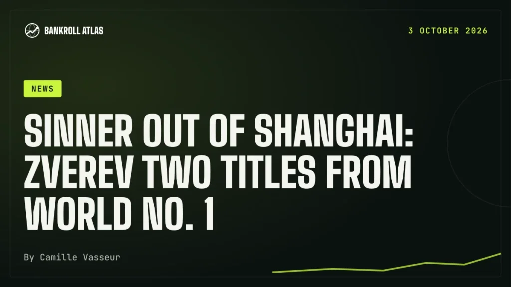 Sinner out of Shanghai: Zverev two titles from world No. 1