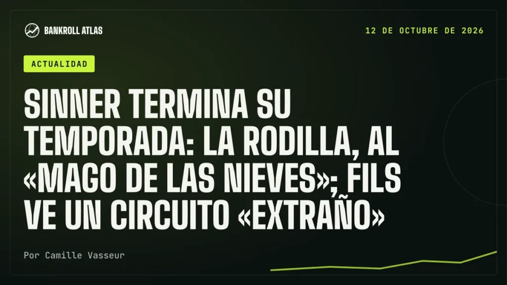 Sinner termina su temporada: la rodilla, al «mago de las nieves»; Fils ve un circuito «extraño»