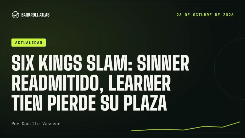 Six Kings Slam: Sinner readmitido, Learner Tien pierde su plaza