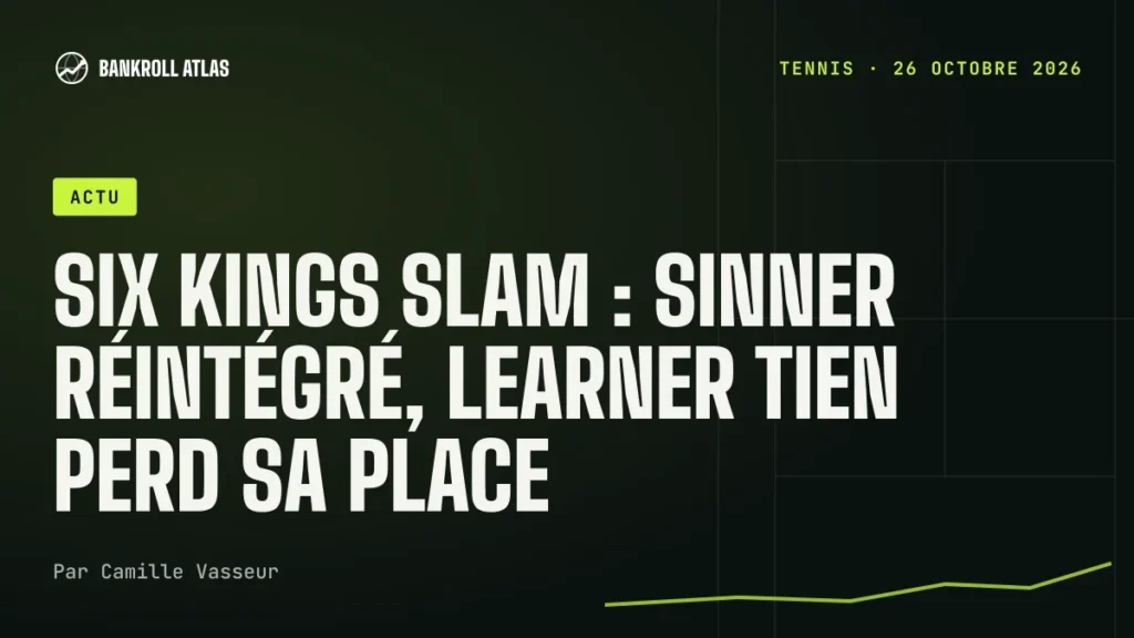 Six Kings Slam : Sinner réintégré, Learner Tien perd sa place