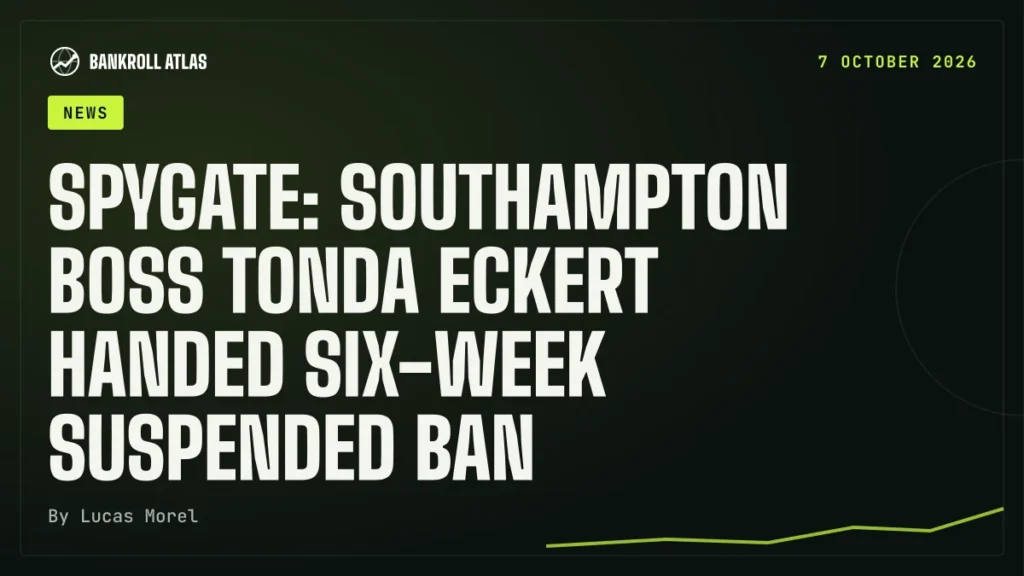 Spygate: Southampton boss Tonda Eckert handed six-week suspended ban