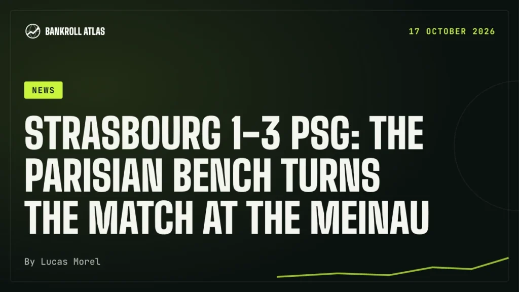 Strasbourg 1-3 PSG: the Parisian bench turns the match at the Meinau