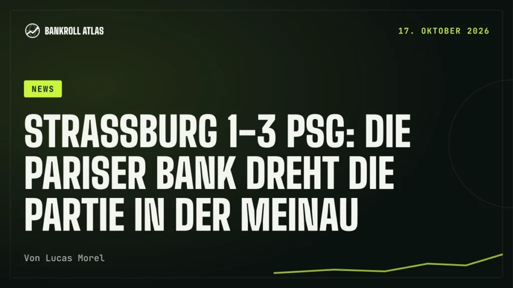 Straßburg 1-3 PSG: die Pariser Bank dreht die Partie in der Meinau