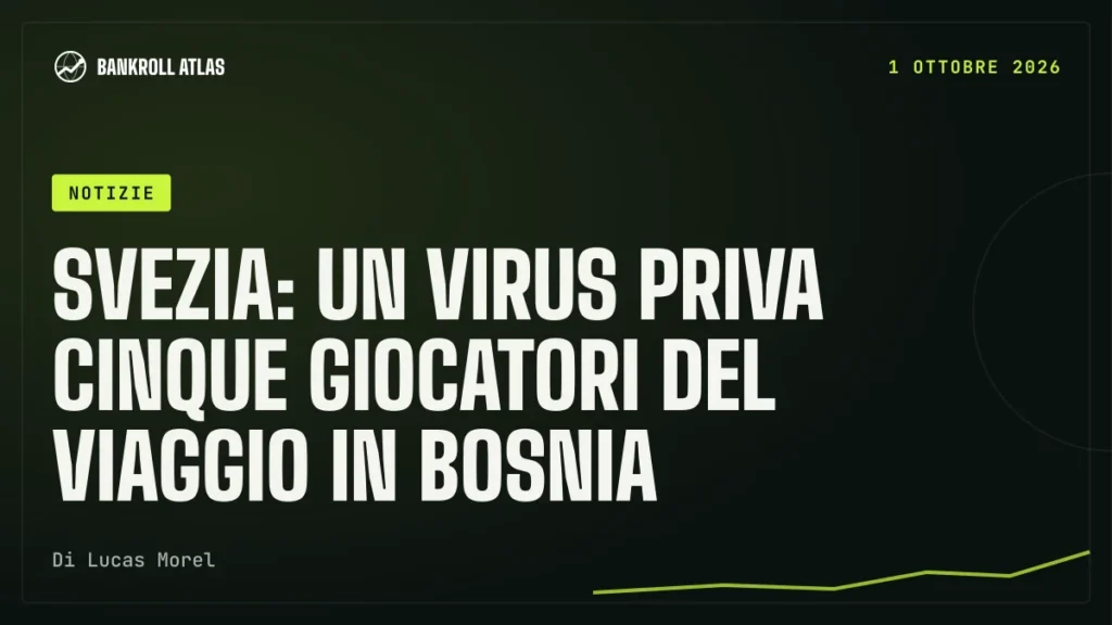 Svezia: un virus priva cinque giocatori del viaggio in Bosnia