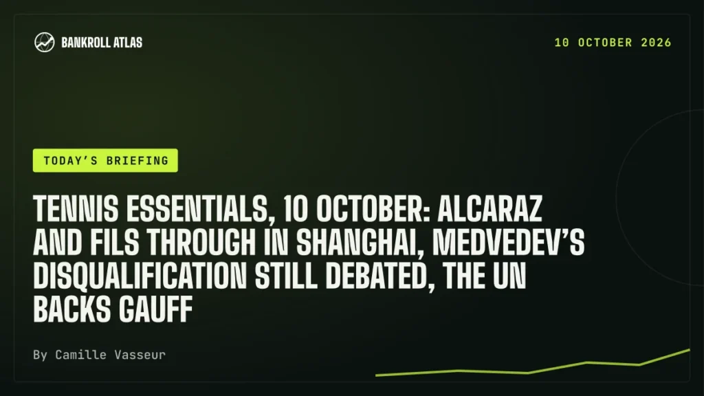 Tennis essentials, 10 October: Alcaraz and Fils through in Shanghai, Medvedev’s disqualification still debated, the UN backs Gauff