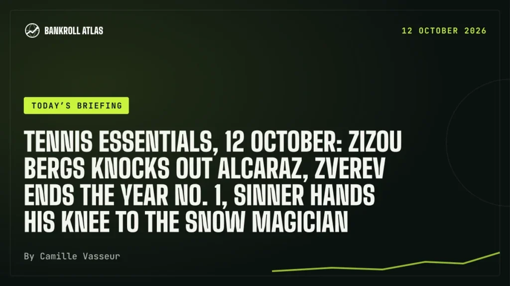 Tennis essentials, 12 October: Zizou Bergs knocks out Alcaraz, Zverev ends the year No. 1, Sinner hands his knee to the snow magician