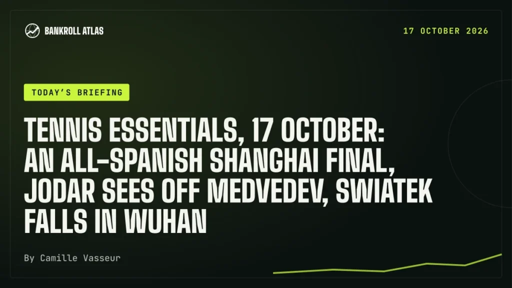 Tennis essentials, 17 October: an all-Spanish Shanghai final, Jodar sees off Medvedev, Swiatek falls in Wuhan
