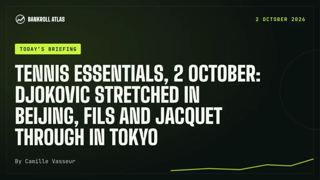 Tennis essentials, 2 October: Djokovic stretched in Beijing, Fils and Jacquet through in Tokyo