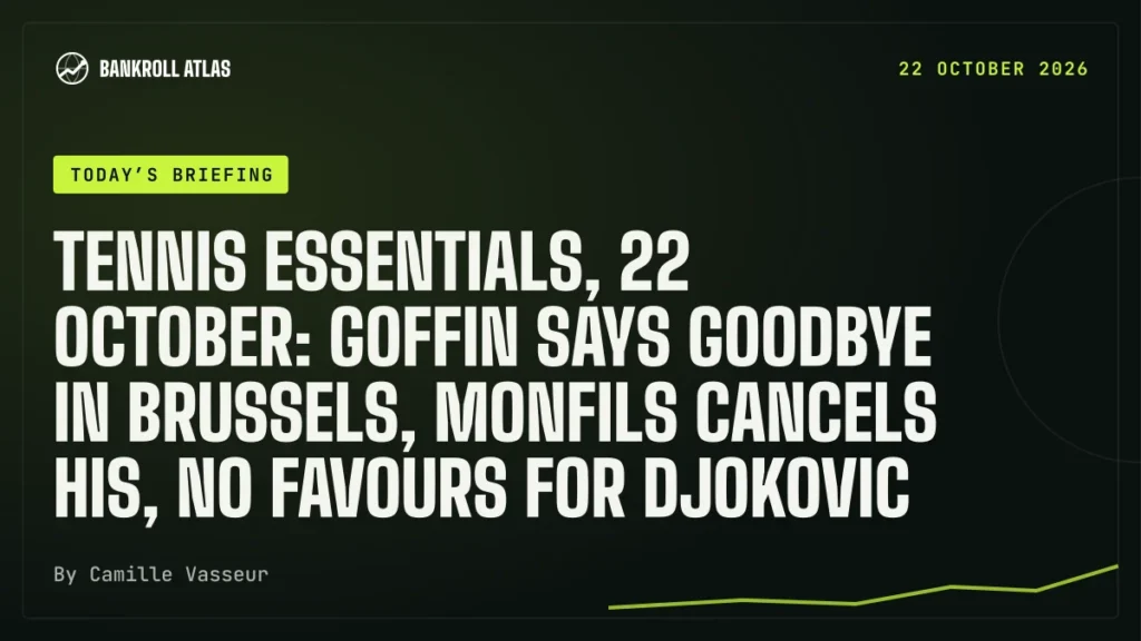Tennis essentials, 22 October: Goffin says goodbye in Brussels, Monfils cancels his, no favours for Djokovic