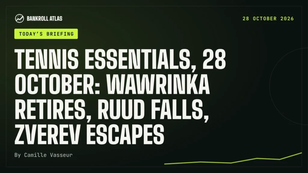 Tennis essentials, 28 October: Wawrinka retires, Ruud falls, Zverev escapes