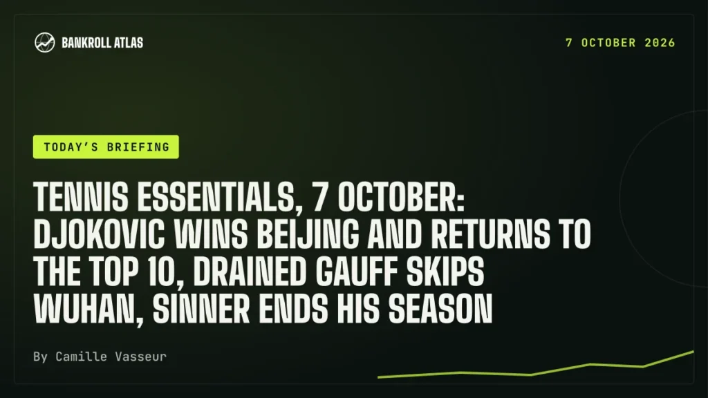 Tennis essentials, 7 October: Djokovic wins Beijing and returns to the top 10, drained Gauff skips Wuhan, Sinner ends his season