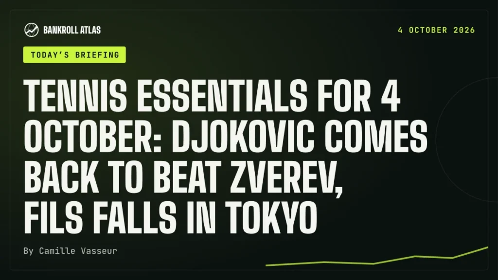 Tennis essentials for 4 October: Djokovic comes back to beat Zverev, Fils falls in Tokyo