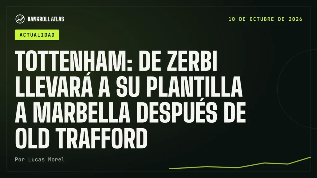 Tottenham: De Zerbi llevará a su plantilla a Marbella después de Old Trafford