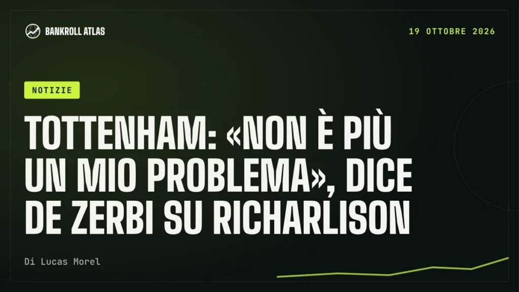 Tottenham: «Non è più un mio problema», dice De Zerbi su Richarlison