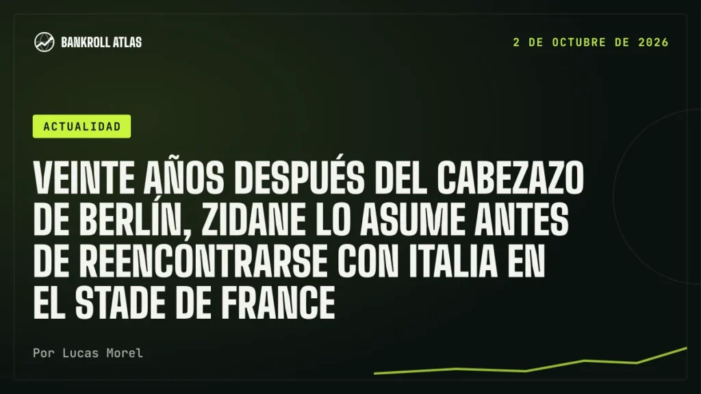 Veinte años después del cabezazo de Berlín, Zidane lo asume antes de reencontrarse con Italia en el Stade de France