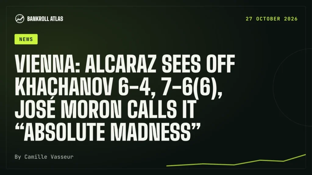 Vienna: Alcaraz sees off Khachanov 6-4, 7-6(6), José Moron calls it “absolute madness”