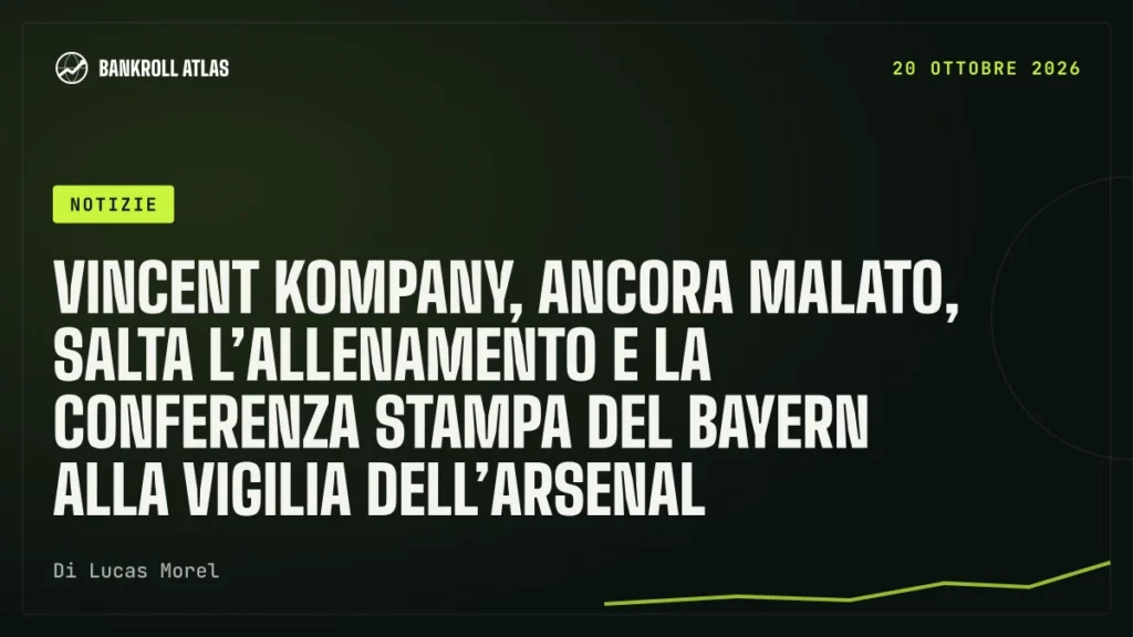 Vincent Kompany, ancora malato, salta l’allenamento e la conferenza stampa del Bayern alla vigilia dell’Arsenal