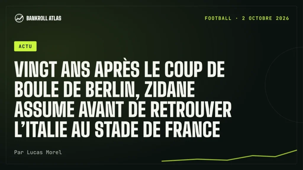Vingt ans après le coup de boule de Berlin, Zidane assume avant de retrouver l’Italie au Stade de France