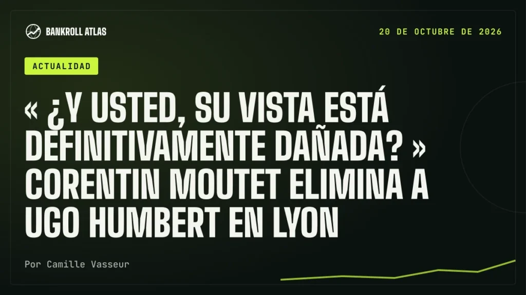 « ¿Y usted, su vista está definitivamente dañada? » Corentin Moutet elimina a Ugo Humbert en Lyon