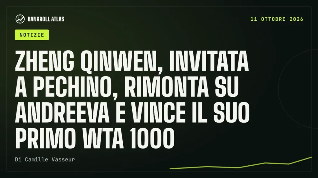 Zheng Qinwen, invitata a Pechino, rimonta su Andreeva e vince il suo primo WTA 1000